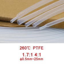 Heat Shrink Tube PTFE 4:1 or 1.7:1 Sleeving Tubing Oil Resistant HIGH TEMP 300  