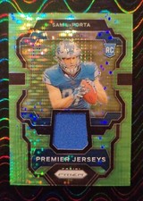 Sam Laporta 2023 Panini Prizm Neon Green Pulsar Jersey Patch SP Rookie MINT ⭐ RC