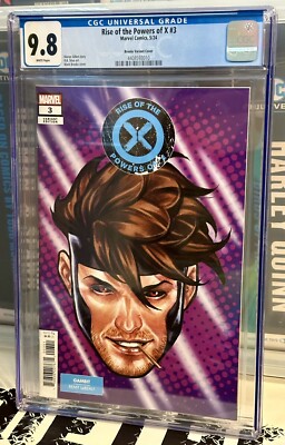 Rise Of The Powers Of X #3 CGC 9.8 Mark Brooks Gambit Headshot Variant Cover New