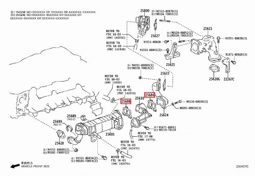 Genuine Toyota Prado 150 Series KDJ 1KD 3.0 Diesel EGR Valve Gasket - Picture 18 of 20