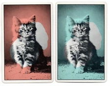 cats SWAP CARD Vintage playing card 1930s