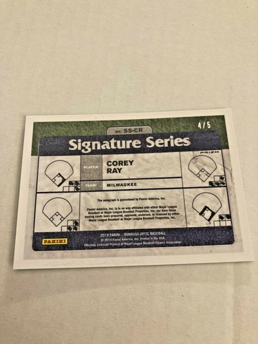 2019 Panini Donruss Optic Coery Ray Green Prizm Autograph 4/5 Made Rare Auto - Picture 2 of 4