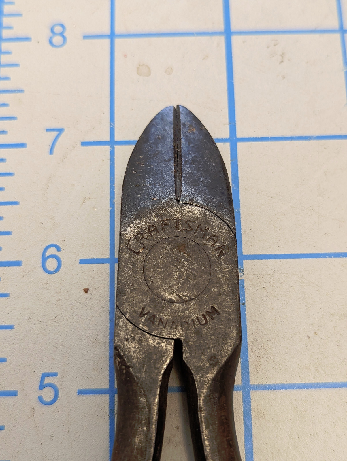 Vintage Craftsman 71/4 " long side diagonal wire cutters pliers dikes