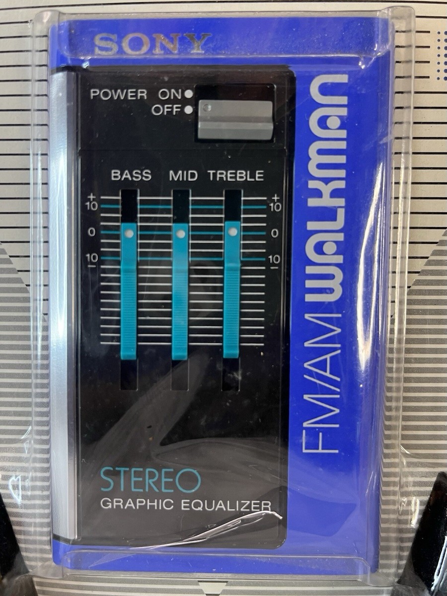 Vintage Sony Walkman SRF-35W FM/AM Blue Radio Equalizer W Vintage Sony Walkman SRF-35W FM/AM Blue Radio Equalizer W