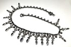 Vintage Signed Kramer Silver Tone Clear  Rhinestone Choker Necklace — photo 6
