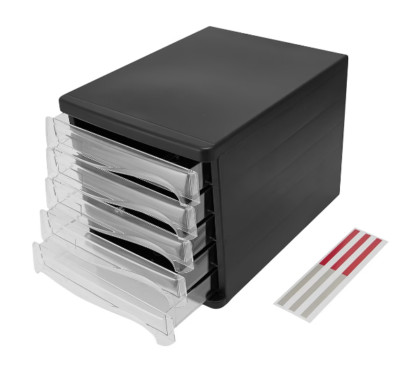 Paper Filing Draws Desktop 5 Tray File Organiser Storage Drawer Home Office A4 Papers ...