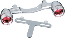 Kuryakyn Bullet Light Rear Turn Signal Bar Chrome FLH 91-13/FLST 86-17/FLHR 94+