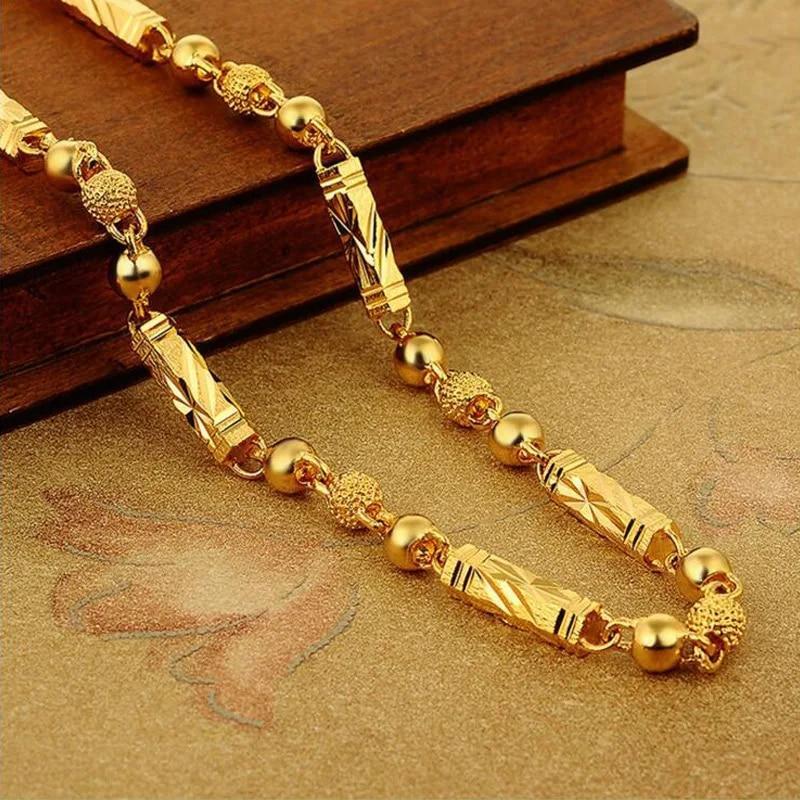 Men 18k Yellow Gold Necklace Rope Chain Fine Jewelry Pendant 6mm