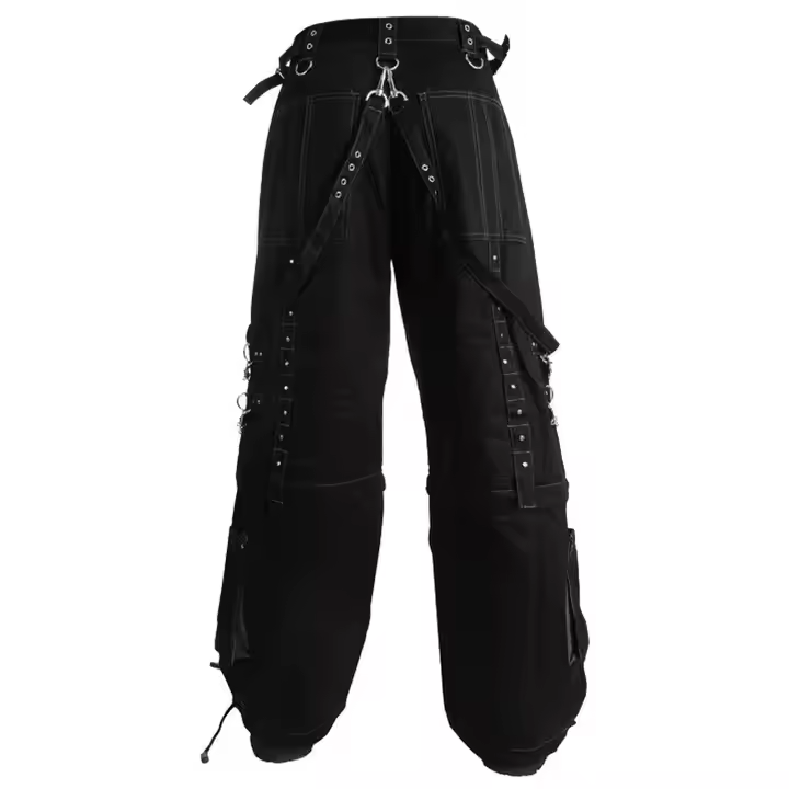 パンツ bpn goth style pants Fashion Gothic Pant Cyber Chain Goth Jeans Punk Rock Black Gothic