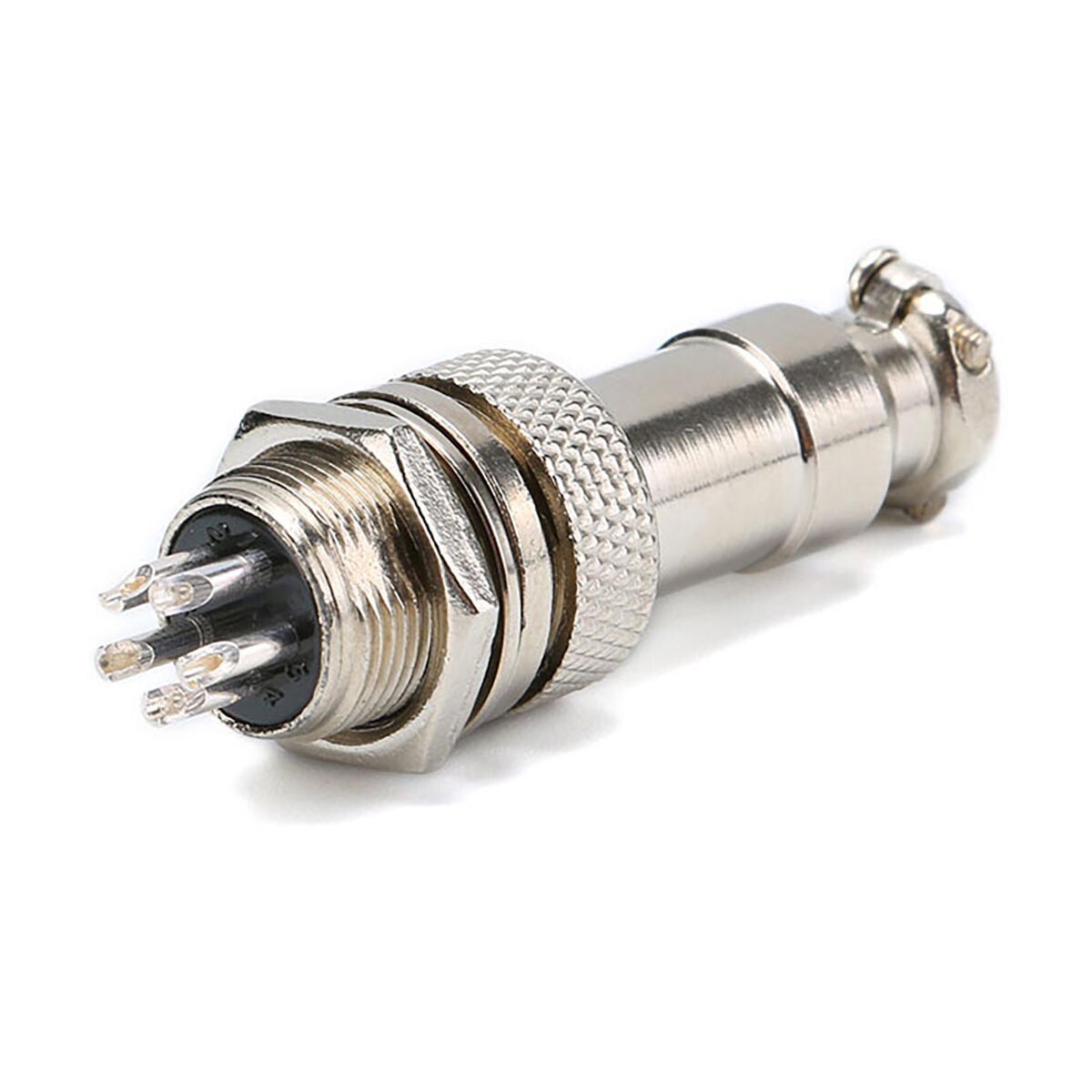 5 Stück GX12 Luftfahrt-Steckerabdeckungen - Metallstaubschutz Mit Gummikette