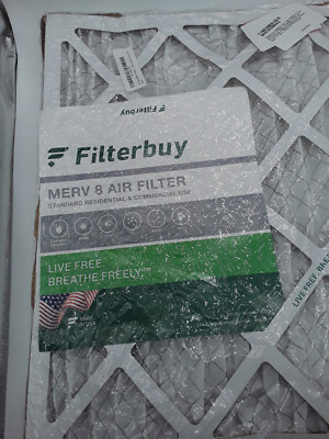 Filterbuy 18x20x1 Air Filter MERV 8 Essential Dust & Allergy Defense (3-Pack), Electrostatic Pleated HVAC AC Furnace Filters Replacement, Made In USA (Actual Size: 17.50 X 19.50 X 0.75