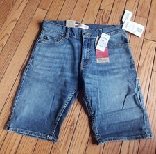 NWT Girls Levi's Denim Jean Shorts 511 Slim Size 16 28