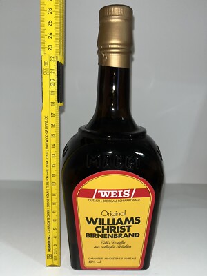 XXL Original Williams Christ Birnenbrand 40%  in Maggi Flasche Rarität