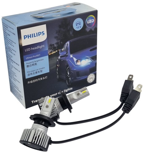 Genuine PHILIPS LED H7 Ultinon Pro3021 12v 6000K Bright White - Pair #11972U3021 - Picture 2 of 5