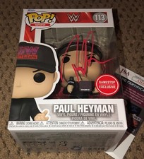 PAUL HEYMAN SIGNED FUNKO POP JSA AUTOGRAPH WWE WWF WRESTLING ECW
