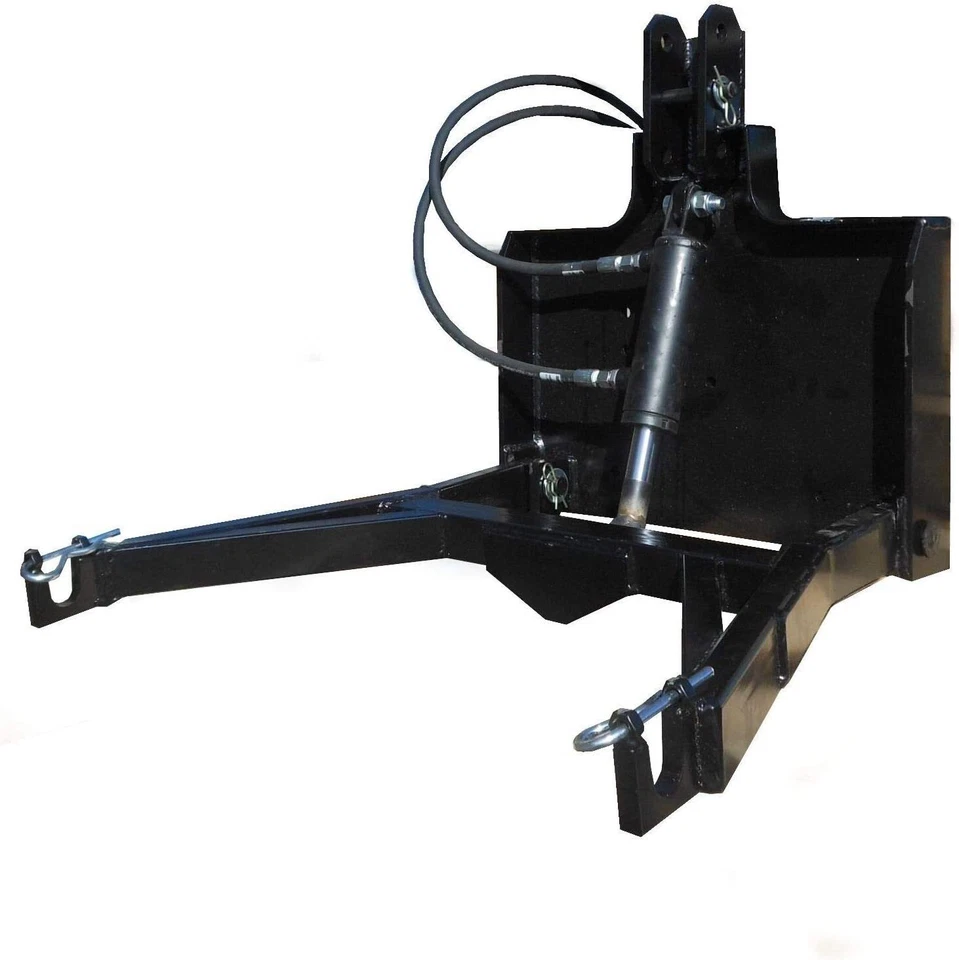 SRM-DESIGN Fronthydraulik für Traktoren Trekker Schneeschieber Agrar Bagger Garten Schwarz