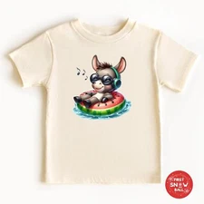 Colorful Baby Donkey Tee – Unisex Fun Shirt for All Ages, Soft Cotton Comfort