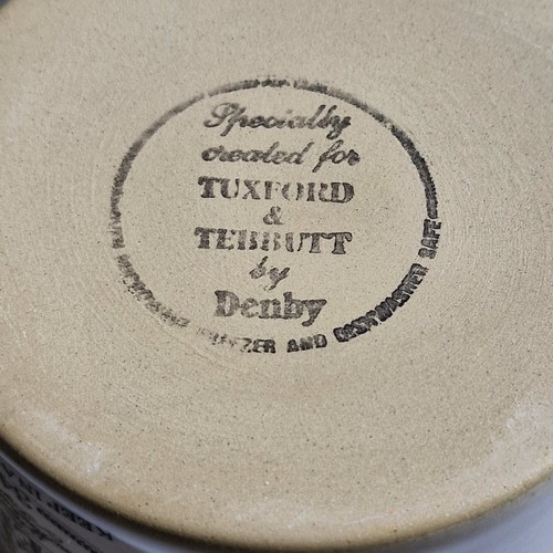 Denby Used Stilton Cheese Jar Ceramic With Lid Tuxford & Tebbutt - Picture 8 of 9