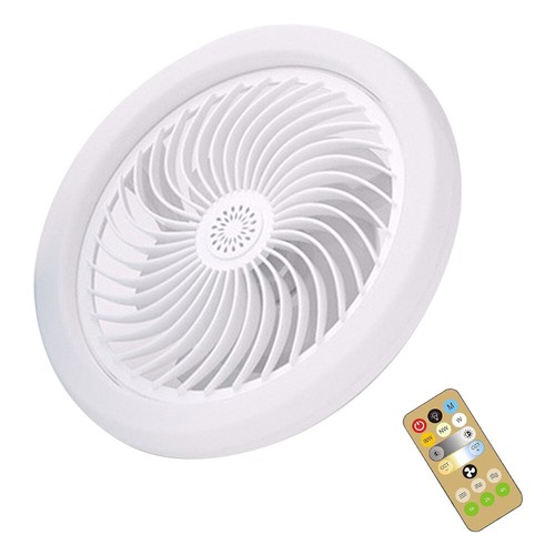 E27 Ceiling Fan with Lights Enclosed Fan Light Electric Fan with Remote Control - Picture 14 of 18