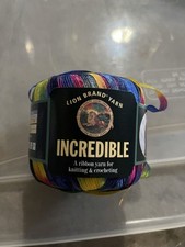 Lionbrand Rainbow Ribbon Yarn