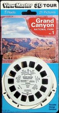 Grand Canyon National Park Set 1 Arizona 3d View-Master 3 Reel Packet