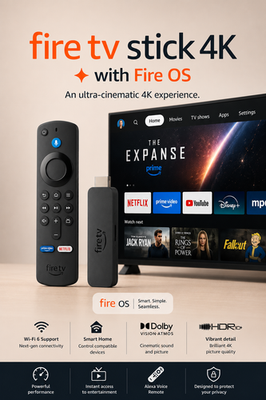 Amazon Fire TV Stick 4K Firestick | Ultra HD | Wi-Fi 6 | Alexa