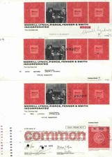 5 x Merrill Lynch & Co. 1972 New York Bank of America Wall Street Black Rock TOP