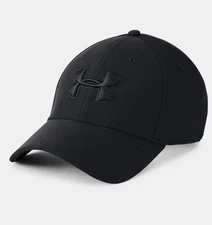 Under armour Men's Blitzing Cap - Black - HeatGear® - Stretch Fit Cap L/XL