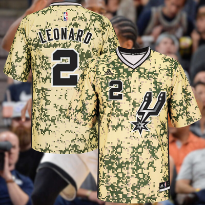 Kawhi Leonard Adidas Nba Swingman Jersey Camo San Antonio Spurs