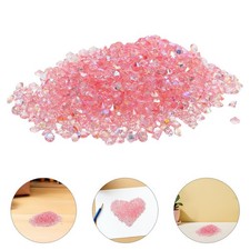  5000Pcs Pink Table Scatter Rhinestone: 3mm Pink Acrylic Pointed Rhinestone