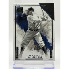 2025 Panini Impeccable Lou Gehrig Silver Parallel 49/60 SP New York Yankees HOF