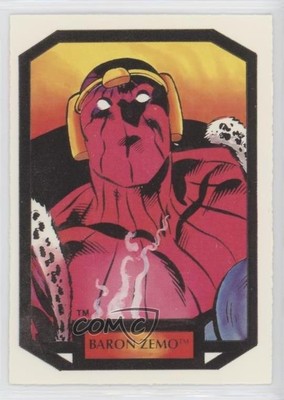 1987 Comic Images Colossal Conflicts Series 2 Baron Zemo #7 0bn8