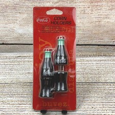 Coca-Cola Bottle Corn Holders Collectible Novelty Kitchenware Sealed