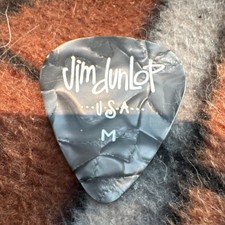 Jim Dunlop USA Medium Gray Guitar Pick for Ac...