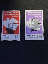 MEXICO 1978 - World Fight Against Racial Segregation. Scott #C583 and #C584 MINT