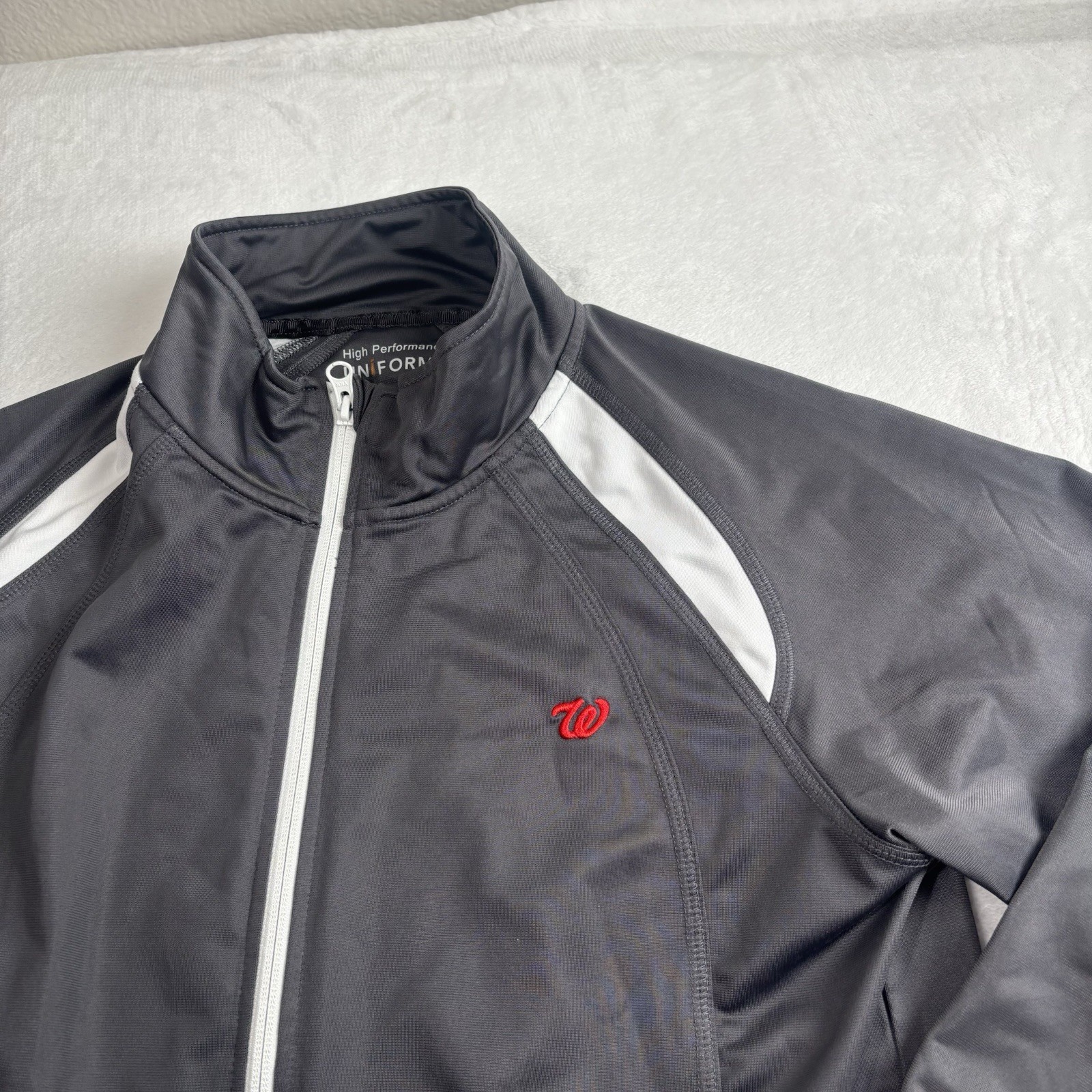 High Performance Uniforms Walgreen Full Zip Grey … - image 2