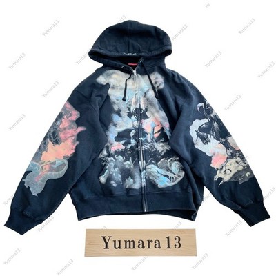 Supreme x Frank Frazetta Zip Up Hooded Sweatshirt Black Navy