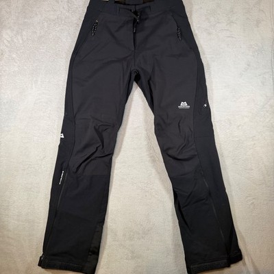 Mountain Equipment Womens Softshell Hiking Pants Black Outdoor Size 10 Trail