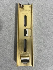 Vintage IMD Squar-Evel Brass Level Square Tool Pat Pend Blue Grass Combination