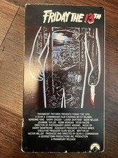 1980 Friday The 13th Horror Tape Paramount Pictures