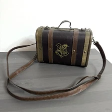 Harry Potter Hogwarts Bag Wood Luggage Suitcase Trunk Decor 9x6”