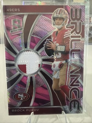 2024 Panini Spectra - Brilliance Brock Purdy #BRI-BPY Neon Pink Prizm /15 (MEM)