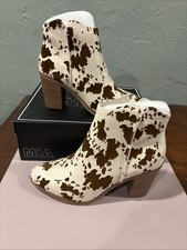 MIA Barby Cow Print Boots Woman’s 10 Women's