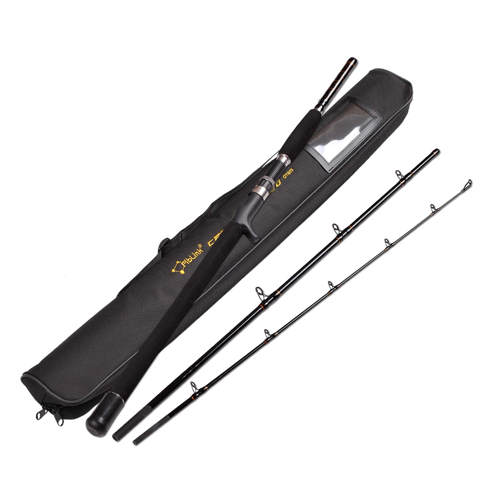 Portable Saltwater Offshore Heavy 3-Piece Travel Graphite Ba