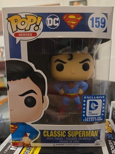 Funko Pop! : DC Classic Superman - Legion of Collectors Back of the box is faded