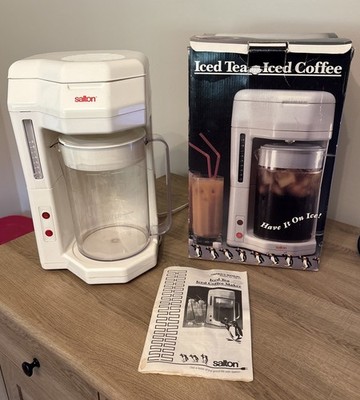 Salton 2 Liter Iced Tea Coffee Maker COLD BREW KM-44 Machine Vintage -WORKS 