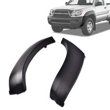Bumper End Caps Set Of 2 Front Primed Fit For 2005-2011 Toyota Tacoma Black