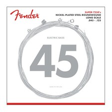 Fender 7250 Nickel-Plated Steel Bass Strings 7250-5M .045-.125 Gauges 5