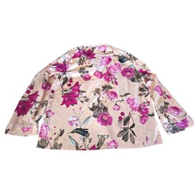 Victoria Secret Special Edition Floral Pink Jewel Button Satin Pajama Set SZ M