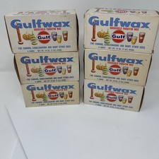 Vintage Gulfwax Household Paraffin Wax 6 Boxes Made in USA